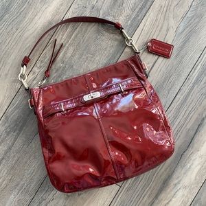 COACH Chelsea Crimson Patent Leather Ashlyn Bag